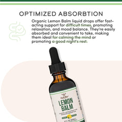 Lemon balm tea mix with Double Wood tincture for enhanced aroma and flavor.