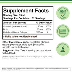 Pouring Double Wood collagen emphasizes quick absorption for daily use.