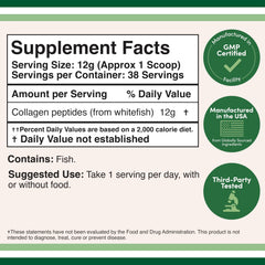 Scoop included for easy 12-gram servings from Double Wood Marine Collagen Powder.