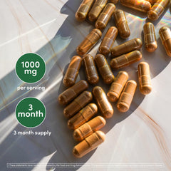 Double Wood Shatavari bottle label close-up with non-GMO and vegan safe icons
