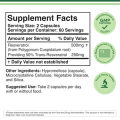 Double Wood Resveratrol capsule close-up, showcasing vegetarian-friendly capsules.