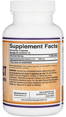 Third-party testing seal on Double Wood Supplements Cissus Quadrangularis Super Extract for assurance