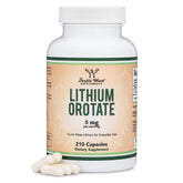 Double Wood Lithium Orotate bottle close-up suggesting mood support potential.