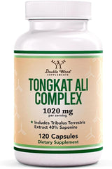 Double Wood Tongkat Ali bottle on shelf supports daily endurance.