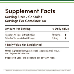 Tongkat Ali capsules close-up for easy daily energy support.