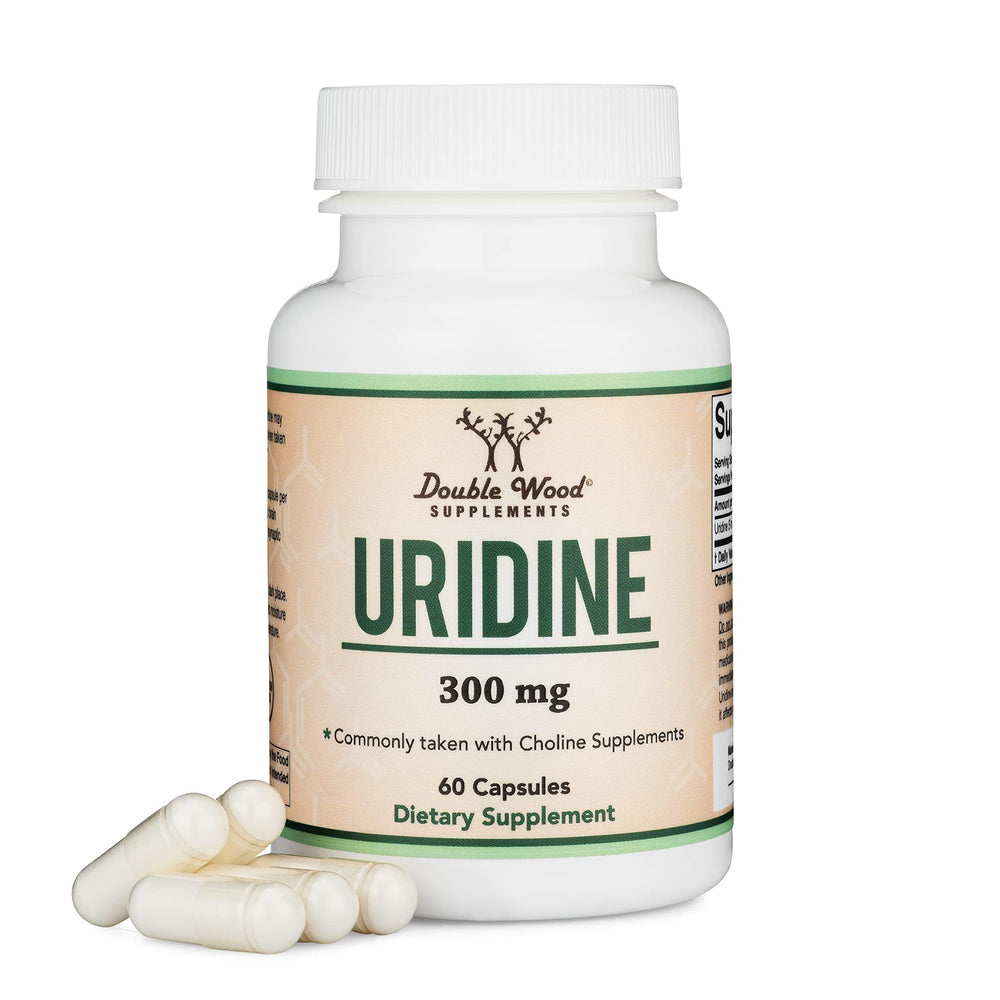 Double Wood Uridine Monophosphate bottle shows quality and third-party testing.