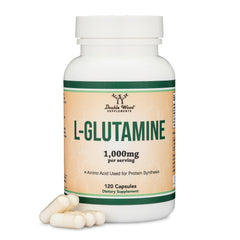 Double Wood Glutamina: bote-frente para soporte intestinal y rendimiento
