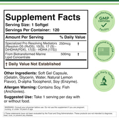 Double Wood SPM Max softgel close-up for convenient daily supplementation.