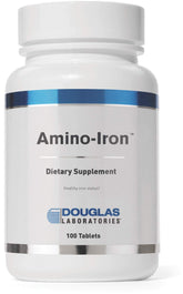 Douglas Laboratories Amino-Iron bottle front showing packaging for everyday iron support