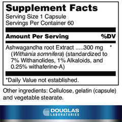Douglas Laboratories Ayur-Ashwaganda capsules for daily use