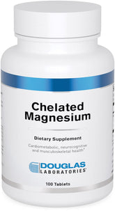 Douglas Laboratories Chelated Magnesium tablets in bottle for daily support