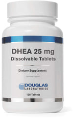 Douglas Laboratories DHEA 25 mg tablets bottle front showing label and branding, immune support potential