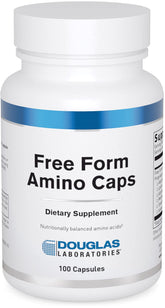 Douglas Laboratories Free Form Amino Capsules bottle on shelf for daily protein support