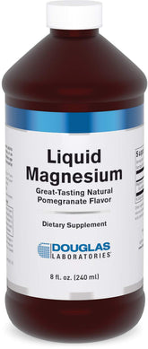 Douglas Laboratories Liquid Magnesium bottle with packaging for heart and bone support