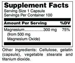 Douglas Laboratories Magnesium Oxide capsules ready for daily mineral intake.