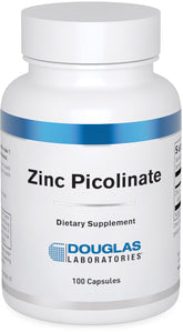 Douglas Laboratories Zinc Picolinate bottle front showing 50 mg zinc for daily support