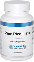 Douglas Laboratories Zinc Picolinate bottle front showing 50 mg zinc for daily support