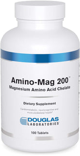 Douglas Laboratories Amino-Mag 200 bottle front for daily magnesium support.
