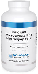 Douglas Laboratories calcium microcrystalline hydroxyapatite bottle for daily bone and teeth support.