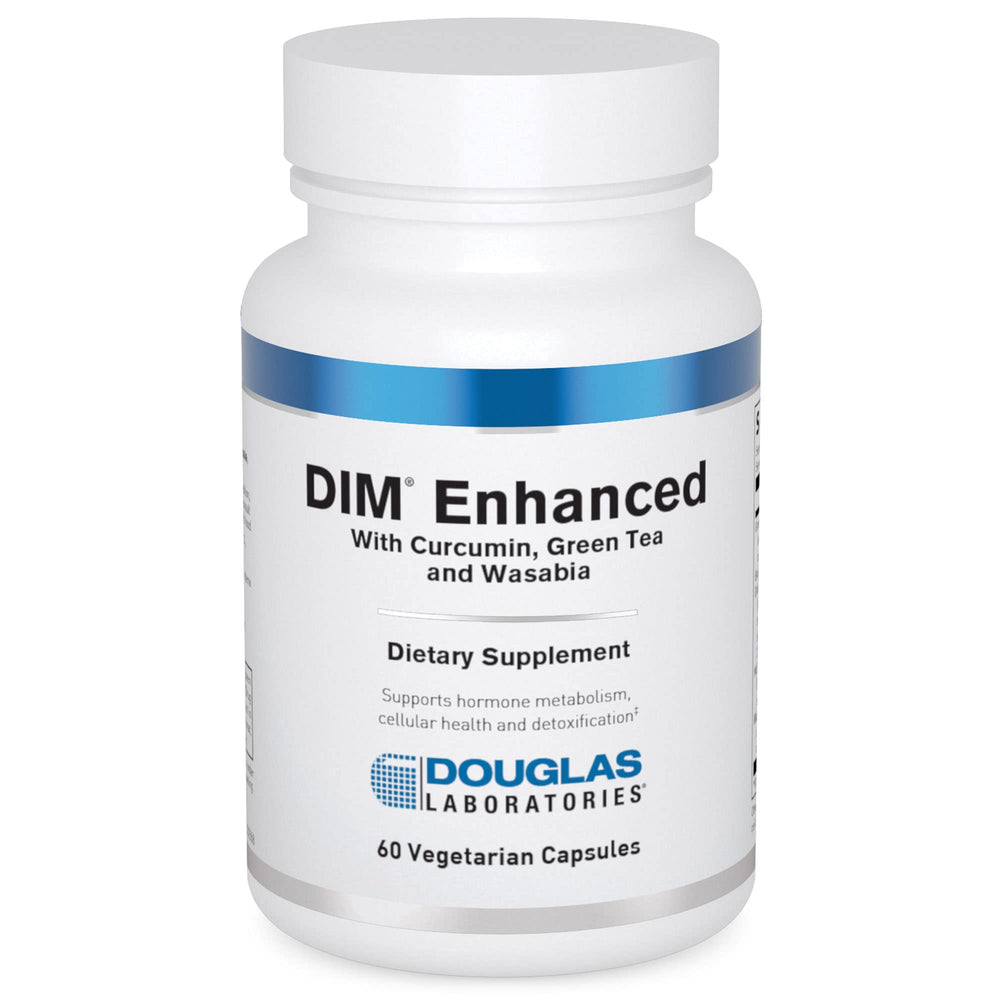 Douglas Laboratories DIM Enhanced bottle label clearly displays the product name.