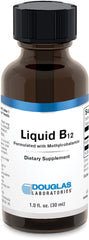 Douglas Laboratories Liquid B12 bottle with easy daily dosing for on-the-go energy.