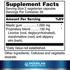 Close-up of Pylori-Plex capsules highlighting DGL formula.
