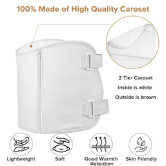 Dowceivm reversible flannel design provides comfortable coverage during heating sessions