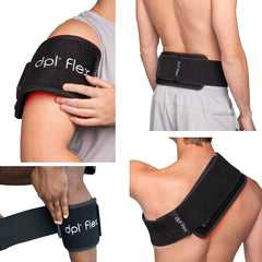DPL Flex Pad back strap setup enables hands-free use during work or reading.