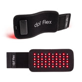 DPL Flex Pad front view shows a compact red light panel for at-home relaxation.