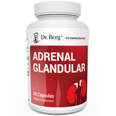Dr. Berg Adrenal Glandular bottle highlighting the adrenal support formula