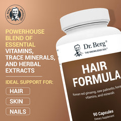 Dr. Berg All-in-One capsules close-up for daily hair, skin, and nails care.