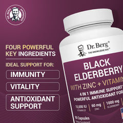 Dr. Berg Nutritionals capsules pour into hand for daily immune routine.