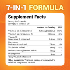 Dr. Berg D3 K2 bottle with MCT oil visible for enhanced absorption
