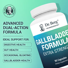 Dr. Berg Gallbladder Formula conjugated bile acid capsule visual highlighting fat digestion