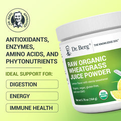 Dr. Berg Green Powder scoop in action for easy daily servings.