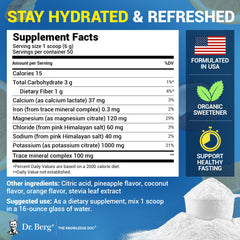 Pink Himalayan salt mineral complex from Dr. Berg for mineral balance