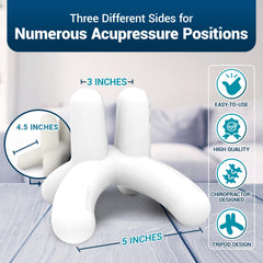 Dr. Berg Self-Massage Tool three-sides closeup showing ergonomic grip