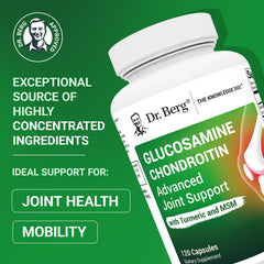 Dr. Berg turmeric extract and boswellia ingredients closeup for potential joint comfort.