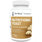 Dr. Berg Yeast Tablets vanilla flavor packaging for easy daily vegan boost.