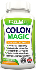 DR. BO Colon Cleanse bottle front promotes gentle daily digestive balance