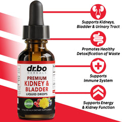 DR. BO organic herbs collection featuring juniper berry drops for urinary support.