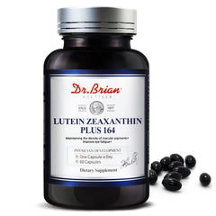 DR.BRIAN lutein and zeaxanthin bottle front for eye health support