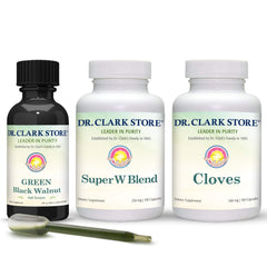 Dr Clark Store Cloves capsules ready for convenient herbal supplementation.