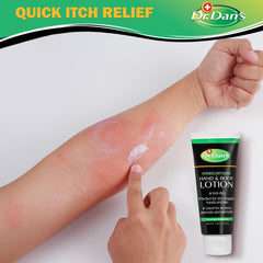 Three-pack packaging from Dr. Dan's Hydrocortisone lotion for family use.