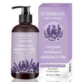 DR.DAVEY lavender peppermint massage oil bottle showcases soothing aroma for relaxation.