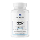 DR. EMIL NUTRITION NAD+ Boost bottle supports daily cellular energy and healthy aging.