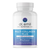 DR. EMIL NUTRITION Women's Multi Collagen bottle promotes hair, skin, and nails.