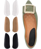 Dr Foot orthopedic heel wedge transparent gel insole supports foot alignment during daily activity.