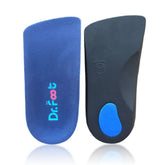 Dr Foot plantillas ortesis 3/4 longitud, soporte de arco para pie plano.