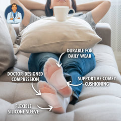 Dr. Frederick's Original breathable-moisture-wicking fabric keeps feet cool during long wear.